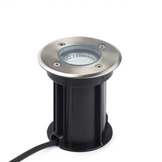 Grondspot | Ranex (Led, 230 lm, Geborsteld staal, Rond), Verzenden, Nieuw