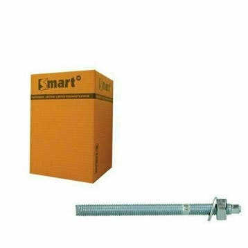 SMART ankerstang chem.anker M 8x110 Zn 10st., Doe-het-zelf en Verbouw, IJzerwaren en Bevestigingsmiddelen, Verzenden, Nieuw
