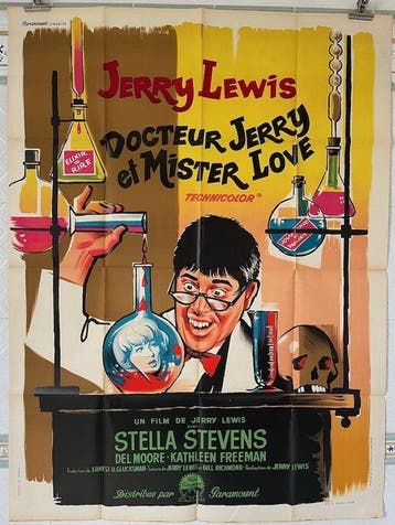 The nutty professor (1963) Jerry Lewis - French poster, Nieuw