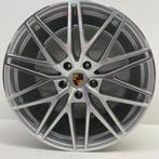 Porsche Cayenne E3 II ORIGINELE 21 RS Spyder zilver + banden, Ophalen, Gebruikt, Banden en Velgen, 21 inch