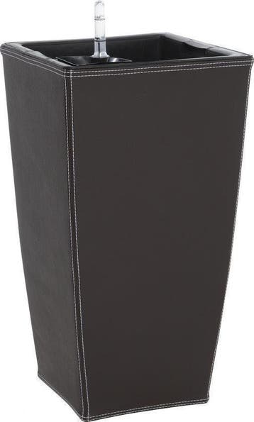 Luxury Collection Plantenbak in Lederlook, 26x26x50cm, voor, Tuin en Terras, Bloempotten, Verzenden, Nieuw