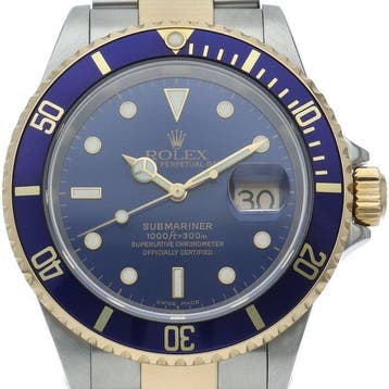Rolex - Submariner Date Blue Buckle Combination - 16613LB(P), Nieuw