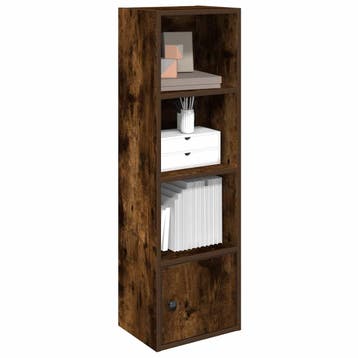 vidaXL Boekenkast 31x24x102 cm bewerkt hout gerookt, Verzenden, Nieuw, Overige houtsoorten