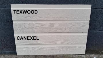Canexel ROT ?  Beste alternatief: Texwood chalet panelen, Ophalen, Minder dan 25 mm, Nieuw, Plank