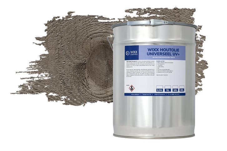 Wixx Universele Houtolie UV+ Grijs 2.5L, Doe-het-zelf en Verbouw, Verf, Beits en Lak, Verf, Grijs, Nieuw, Minder dan 5 liter, Verzenden