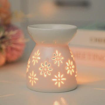 Witte Keramische Geurbrander voor Essentiële Oliën & Aromath, Verzenden, Nieuw