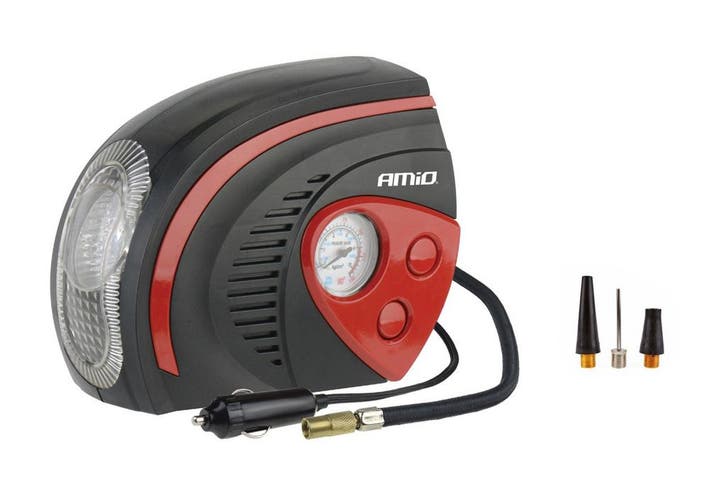 Auto luchtcompressor - 12V - 7 bar - Met ventielen, Doe-het-zelf en Verbouw, Compressors, Minder dan 25 liter, 6 tot 10 bar, Mobiel