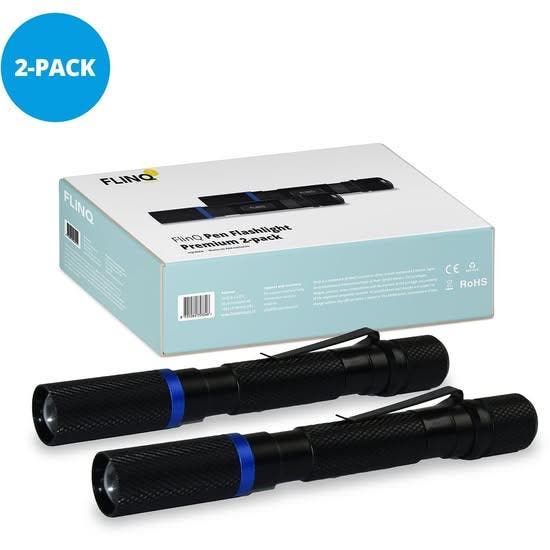 2 FlinQ Pen Zaklampen - 100 Lumen - LED - Flashlight, Huis en Inrichting, Lampen | Overige, Nieuw, Verzenden