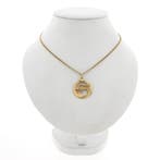 Gouden sterrenbeeld hanger; Stier (Hanger of bedel), Ophalen of Verzenden, Gebruikt, Goud, Overige merken