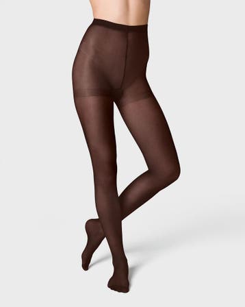 HEMA Panty opaque temp tech 40 denier bruin 2+2 gratis, Verzenden, Nieuw