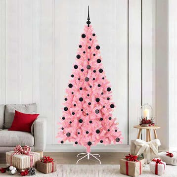vidaXL Kerstboom Roze 210 cm PVC, Diversen, Kerst, Verzenden, Nieuw