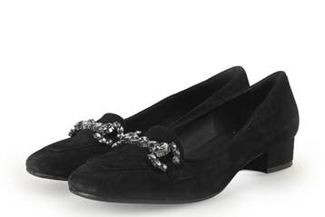 Manfield Loafers in maat 38 Zwart, Verzenden, Zwart, Overige typen, Zo goed als nieuw