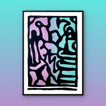 Nuno Barbedo (1983) - Abstractland (XL Size Painting)