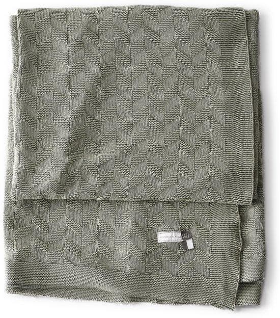 Riviera Maison Pure Pleasure Throw - Plaid - 170x130 - groen, Huis en Inrichting, Woonaccessoires | Kussens, Verzenden