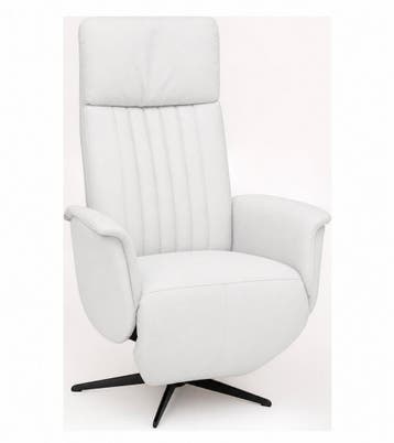 Relaxfauteuil Leerdam  - relaxfauteuils - Wit, Nieuw, Wit, Stof