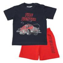 Fun2Wear - Shortama Fire Fighter - Blauw - Maat 74 - Jongens, Verzenden, Nieuw, Jongen