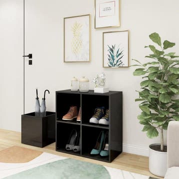 vidaXL Opbergkast 105x35,5x70 cm bewerkt hout hoogglans, Huis en Inrichting, Verzenden, Nieuw