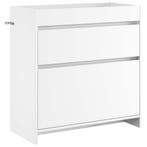 vidaXL Badkamer Onder Wasbak Kast Wit 78,5 x 37,5 x 81 cm, Verzenden, Nieuw