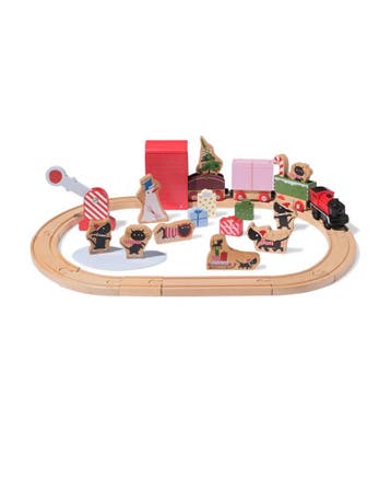 HEMA Takkie en Siepie speelgoedtrein 30x15cm hout, Verzenden, Nieuw