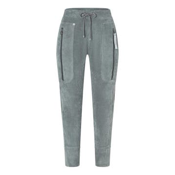 MAC • grijze ribfluwelen broek Future 2.08 casual • 36, Verzenden, MAC, Nieuw, Maat 36 (S)