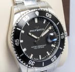 Philip Watch - Caribe Sport - Black - Swiss Made - Date -, Nieuw