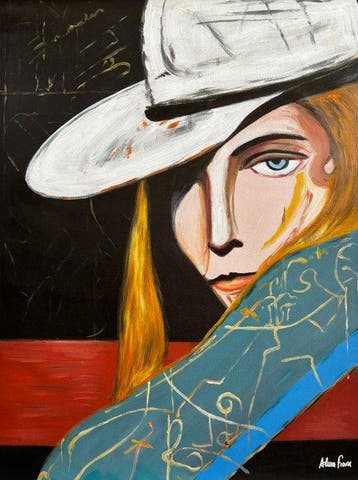 Alma Fiora (XXI) - Il viandante col cappello bianco, Antiek en Kunst