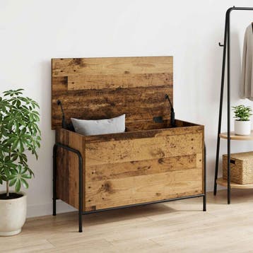 vidaXL Opbergbox Oud hout 80 x 40 x 49,5 cm Bewerkt hout, Huis en Inrichting, Verzenden, Nieuw
