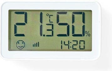Thermometer binnen - Hygrometer - Luchtvochtigheidsmeter - W, Verzenden, Zo goed als nieuw