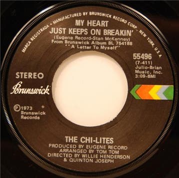 vinyl single 7 inch - The Chi-Lites - My Heart Just Keeps..., Verzenden, Zo goed als nieuw, 7 inch, Pop