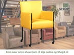 Leren eetkamerstoel More - Toledo Giallo (geel) - Poten, Overige kleuren, Bohemian, Industrieel, Modern, Scandinavisch, Nieuw