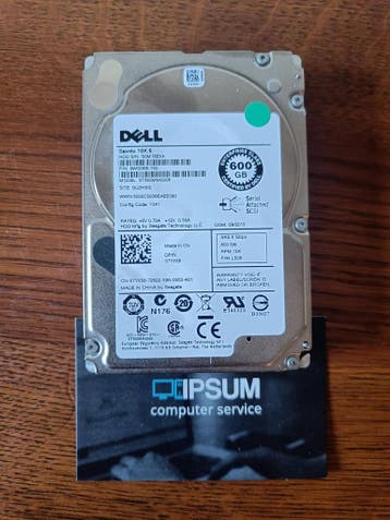 Dell 600GB 10k SAS schijf 07YX58, Intern, SSD, Refurbished, Ophalen of Verzenden
