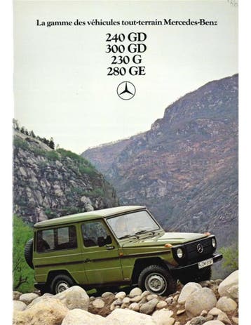 1979 MERCEDES BENZ G KLASSE BROCHURE FRANS, Nieuw, Author
