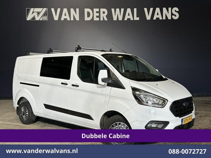 Ford Transit Custom | 2.0 TDCI 130pk L2H1 Dubbele Cabine, Auto's, Bestelauto's, Dealer onderhouden, Te koop, Handgeschakeld, Diesel
