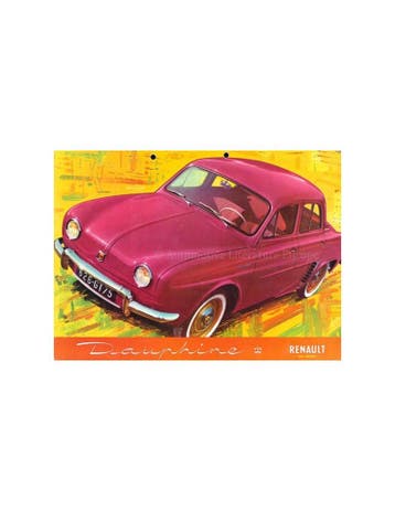 1957 RENAULT DAUPHINE BROCHURE NEDERLANDS, Boeken, Nieuw, Renault, Author