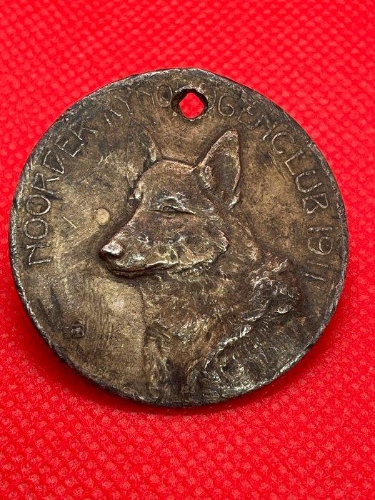 Nederland Zeldzame bronzen kynologen medaille – Groningen, Postzegels en Munten, Munten en Bankbiljetten | Toebehoren