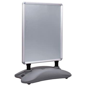 vidaXL Posterstandaard A1 waterdicht aluminiumlegering grijs, Verzenden, Nieuw