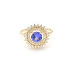 Trouwring - 14 karaat Geel goud - 2.41ct. tw. Tanzaniet -