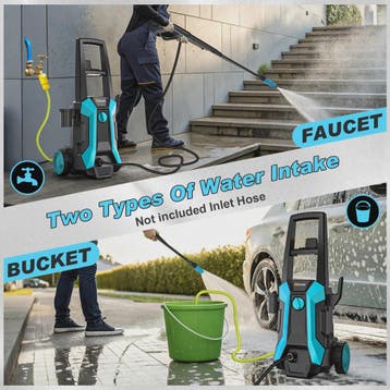 Gisam Hogedrukreiniger 200 Bar - 2200W Krachtige Watersproei, Verzenden, Nieuw