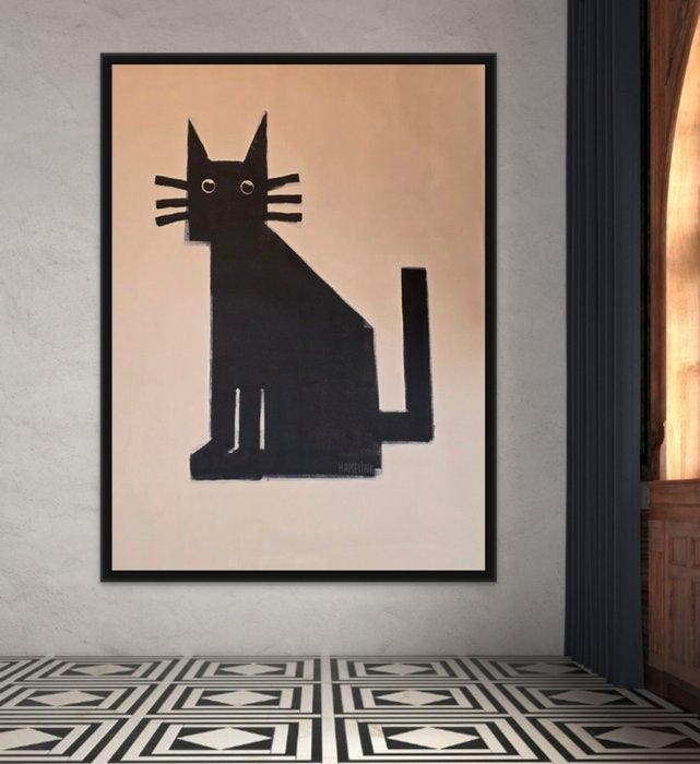 Bart Hamelink - Silent Observer, Antiek en Kunst, Kunst | Schilderijen | Modern