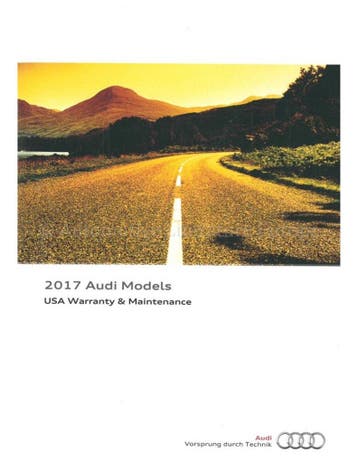 2017 AUDI SERVICEBOEKJE ENGELS (USA), Auto diversen, Handleidingen en Instructieboekjes