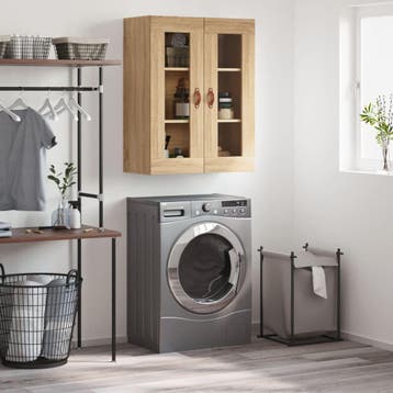 vidaXL Wandkast 69,5x34x90 cm sonoma eikenkleurig, Verzenden, Nieuw, 50 tot 100 cm, Minder dan 100 cm