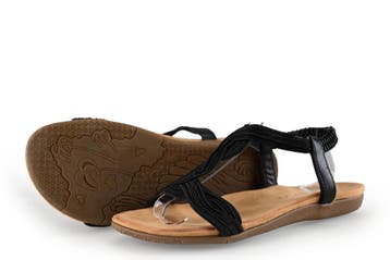 Dolcis Sandalen in maat 39 Zwart, Dolcis, Verzenden, Zwart, Sandalen of Muiltjes