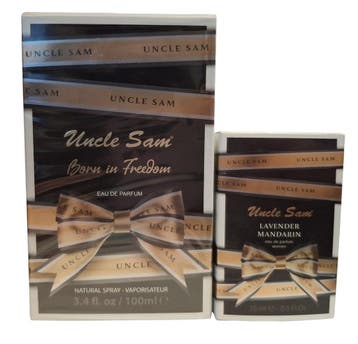 Uncle Sam Born in Freedom Eau de Parfum Set Dames 100 + 15ml, Nieuw