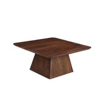 Salontafel Mangohout Salontafel Mick Vierkant Bruin 80x80 cm, Verzenden, Vierkant, Nieuw, Industriële meubels