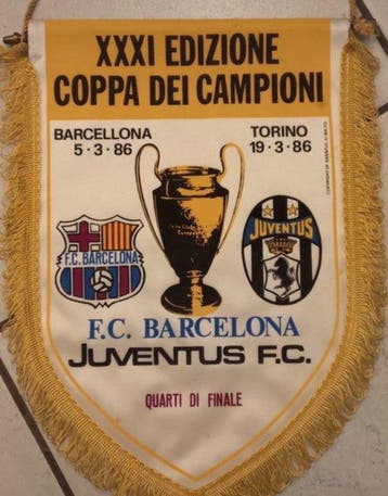 FC Barcelona - Coppa dei Campioni - 1986 - Vlag/wimpel, Nieuw