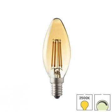 E14 LED lamp | Kaarslamp | 4 watt 2500K warm wit | Dimbaar, 30 tot 60 watt, Led-lamp, Verzenden, E14 (klein)