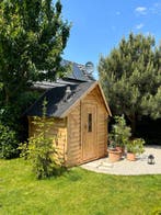 Compacte Tuin sauna Nordic grenen: Finse Buitensauna, Ophalen of Verzenden, Nieuw, Fins of Traditioneel, Complete sauna