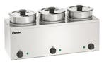 Bartscher Bain Marie | Hotpot | RVS | 3x 3.5L | 230V | 610x2, Ophalen of Verzenden, Nieuw in verpakking