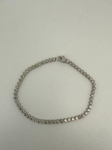 Armband - 14 karaat Witgoud - 5.03ct. tw. Diamant, Sieraden, Tassen en Uiterlijk, Nieuw