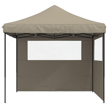 Pop-up Partytent 292cm Taupe - Tweedekansje - OP=OP, Opvouwbaar, Partytent, Minder dan 4 meter, Zo goed als nieuw